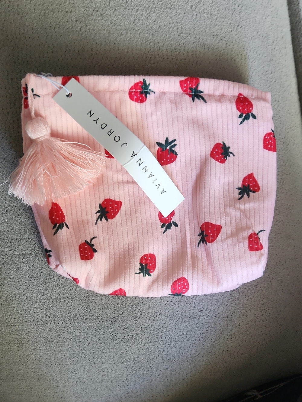 Pink Strawberry Pouch